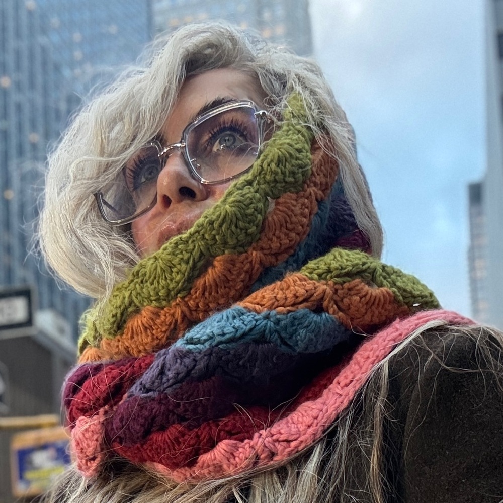 Chunky Knit Multicolor Scarf | 100% Acrylic | Winter Scarf